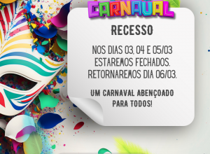 Recesso Carnaval - 2025